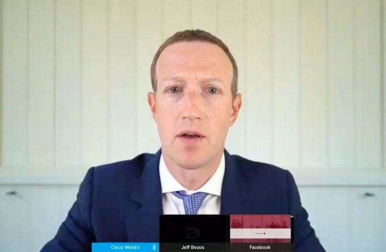 As four tech titans are being grilled by Congress over their sheer power, the Facebook CEO pushed back at the scrutiny