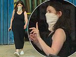 Nigella Lawson is back filming… but isn’t her face mask the kind of muslin she uses to strain jam?