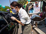 Prince Harry and Meghan Markle have volunteered at a back-to-school charity event
