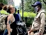 Tourist swears at Indian policeman asking her to wear face mask