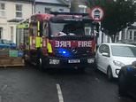 Fury as FIRE ENGINE gets stuck in new cycle lane put in as part of Covid-friendly traffic measures