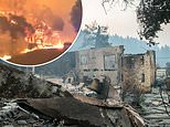 Napa Valley Chateau Boswell winery is pictured after being destroyed by the Glass Fire in California