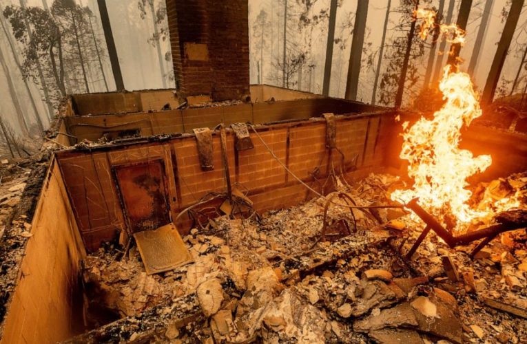 Firefighters overtaken by flames in California mountains