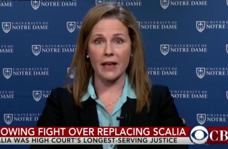 Hear what Barrett said about SCOTUS appointments in 2016