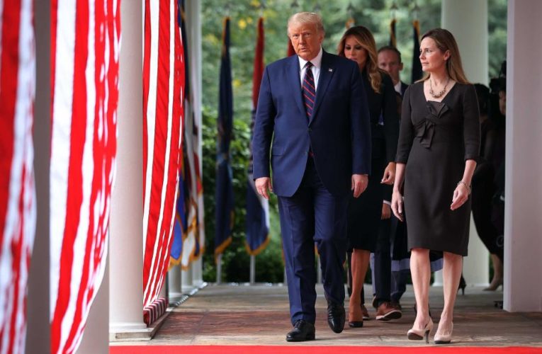 The nominee eluded efforts to commit to recusal as the possibility of a replay of the 2000 Bush v. Gore ordeal hangs in the air