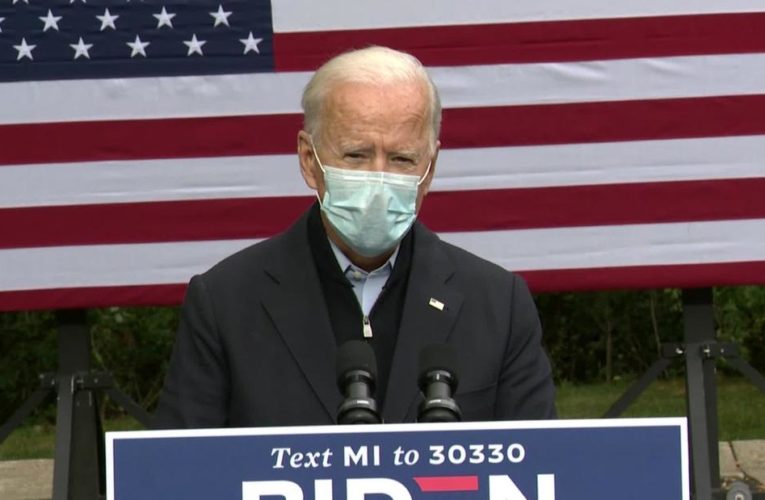 Joe Biden speaks following Trump’s diagnosis