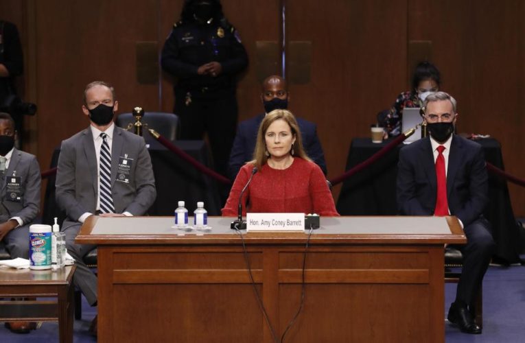 The spotlight falls squarely on Amy Coney Barrett as lawmakers get the chance to question the nominee