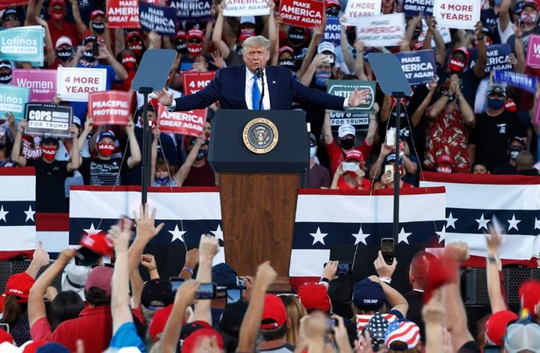 The President and the pandemic are running out of control with the two weeks until Election Day among the most divisive periods ahead of a presidential vote