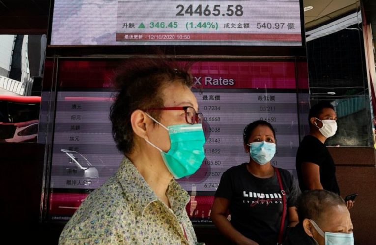 Asian shares mostly higher after US rally, aid package hopes