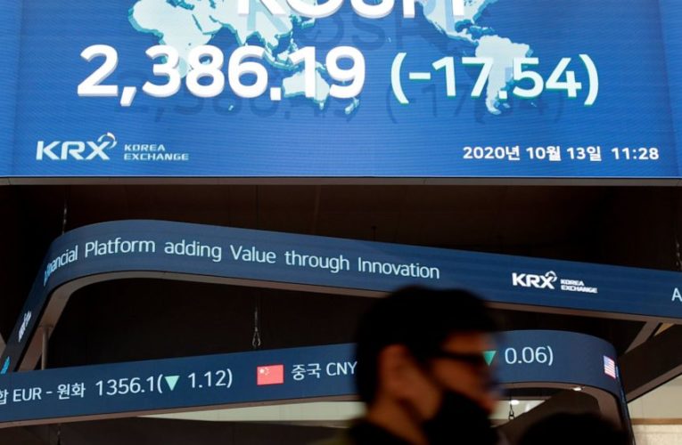 Global shares mostly lower as virus concerns take spotlight