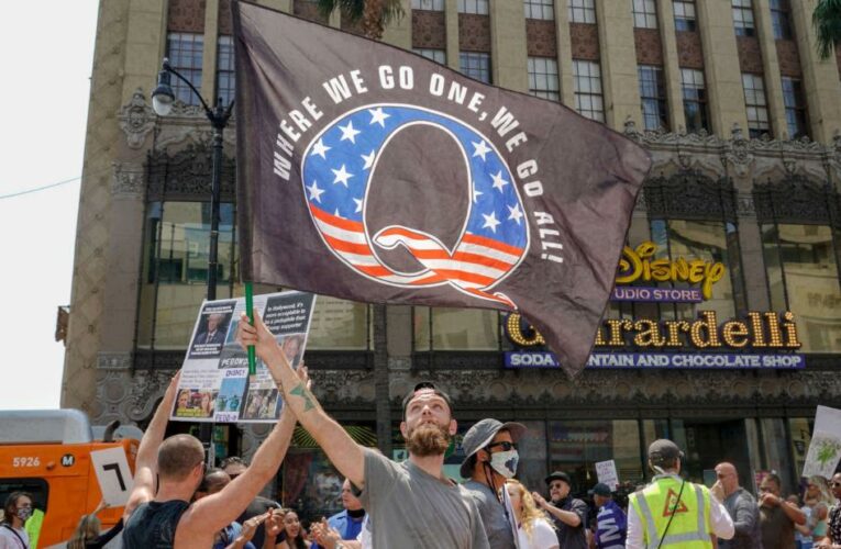 The QAnon messaging funnel leads to Trump