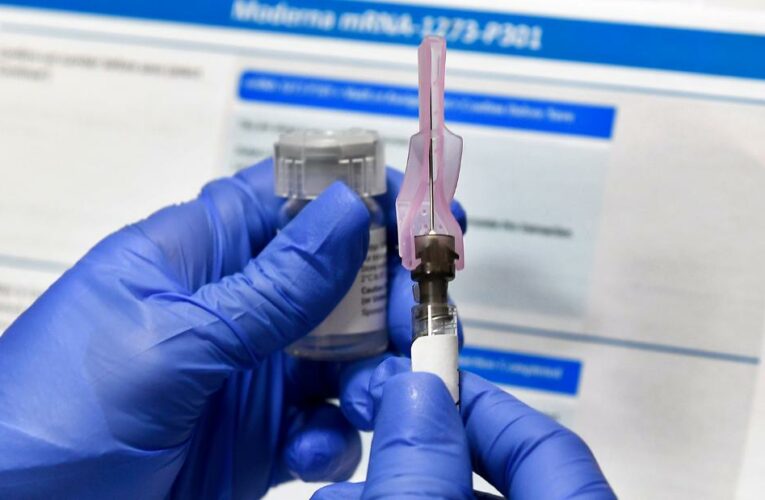 ‘Distribution of Moderna’s Covid-19 vaccine has already begun,’ an offiical from Operation Warp Speed said during a briefing today