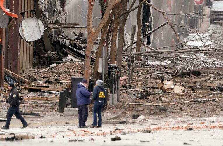 Possible human remains found near blast site, police say