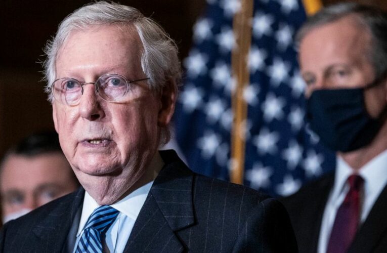 In break with Trump, McConnell urges passage of defense bill