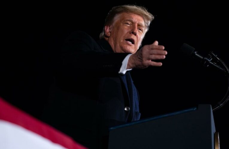 The President spewed lies, conspiracy theories and false claims of voter fraud before a crowd in Georgia to help two Republicans in toss up run-offs today