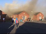 Fire breaks out at Napier Barracks that is temporary home to hundreds of migrants 