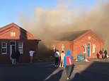 Fire breaks out at Napier Barracks that is temporary home to hundreds of migrants 