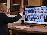 Boris Johnson drops in on a Year 6 virtual Zoom class as he praises teachers and parents