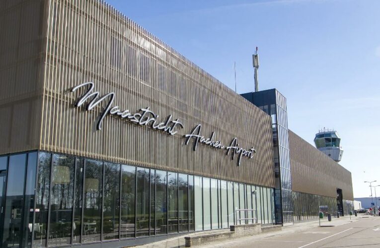 Cargo plane’s engine catches fire, dropping debris that injures two people in a Dutch town
