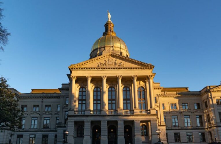 Georgia state lawmaker arrested protesting voting restriction bill outside governor’s office