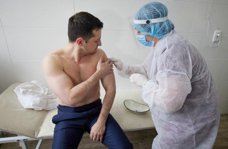 Ukraine’s leader gets vaccine shot to dispel public doubts