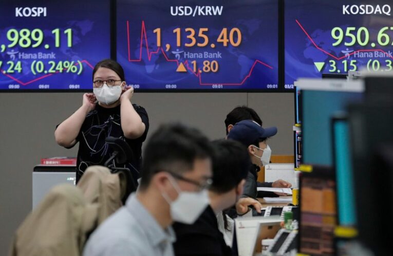 Stocks wobble as oil falls back, Wall Street keeps churning