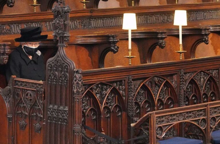 This is why the Queen sat on her own during Philip’s funeral