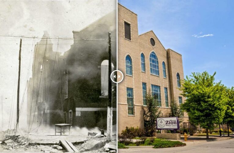 Then and now: Areas destroyed in the Tulsa race massacre