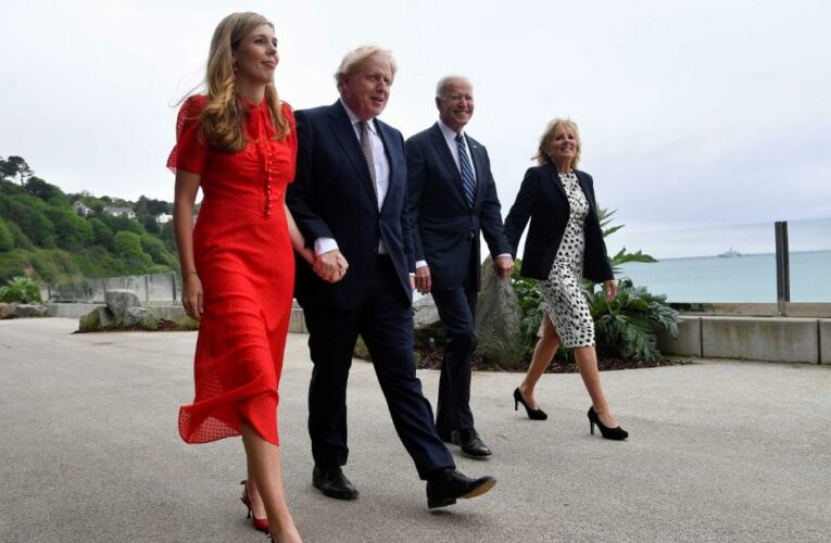 President Biden and UK Prime Minister Boris Johnson are meeting now. They plan to lift Covid travel restrictions between their nations.