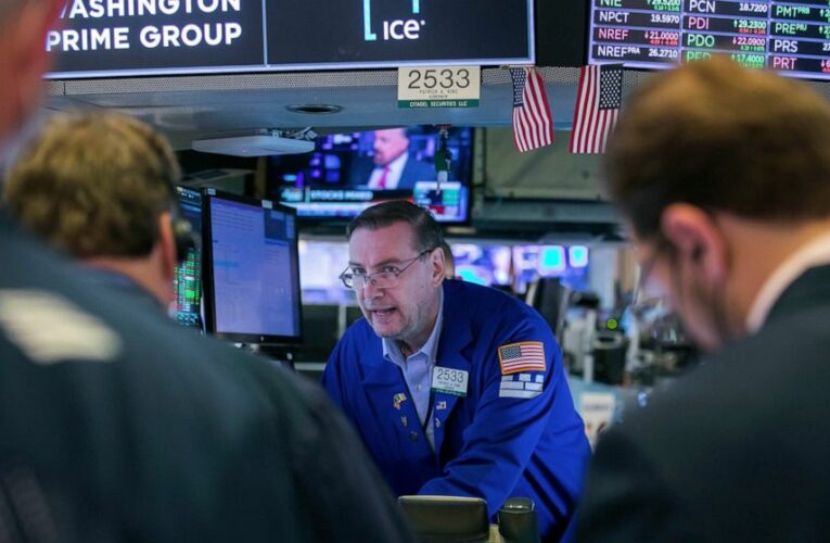 US stocks dip from records ahead of Fed decision on rates