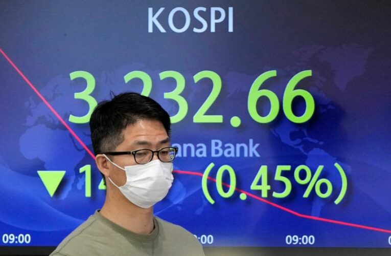 Asian shares slip, dragged lower by Wall Street tech fall