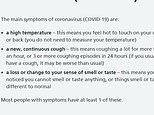 ‘Millions’ of Covid cases missed because of NHS’ narrow symptom list