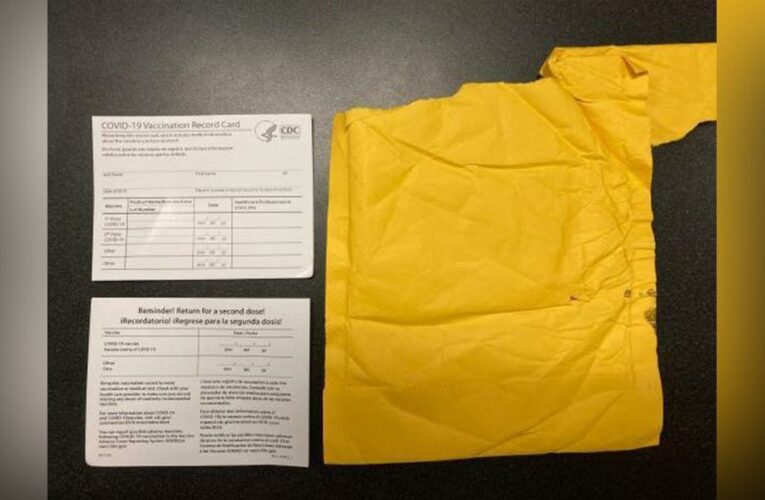 US border agents in Tennessee have seized thousands of fake Covid-19 vaccination cards