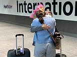 Tears and joy at airports as families separated for more than a year are finally reunited