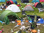 A sea of tents at Reading Festival… destined for landfill