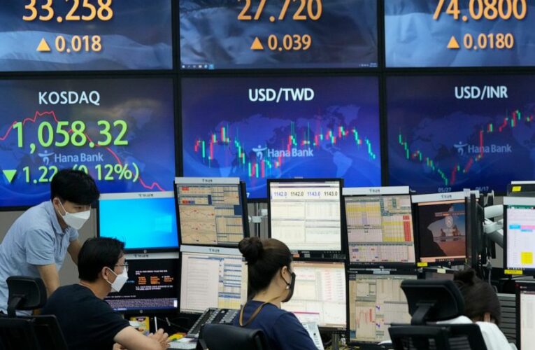 Strong jobs report sends most stocks, bond yields higher