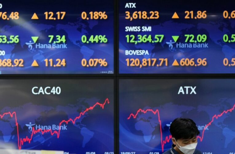 Stocks fall after Kabul bombing; traders also wait for Fed