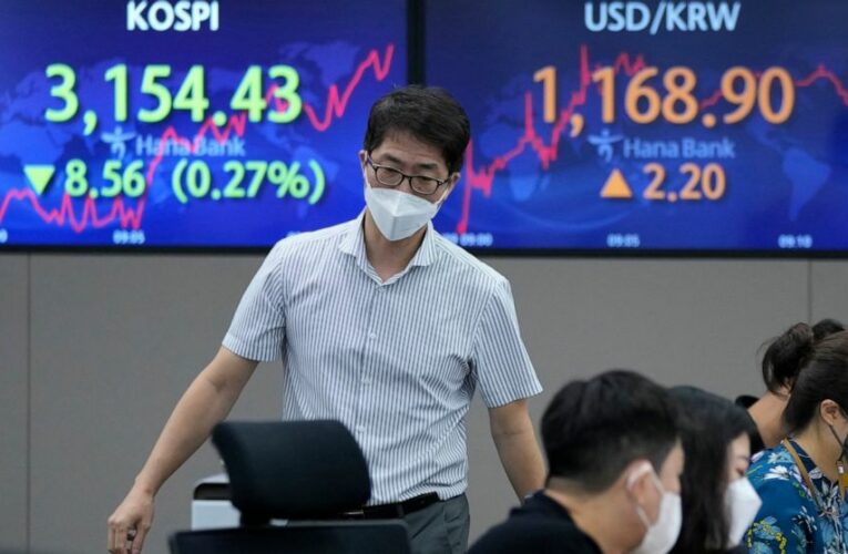 US stocks wobble between gains and losses in early trading