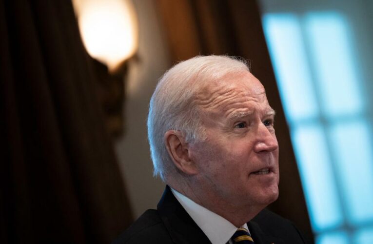 Ceremony comes as Biden faces slumping poll numbers