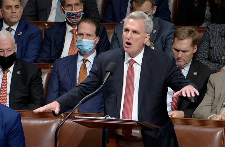 Fact-checking false claims from Minority leader Kevin McCarthy’s marathon House speech