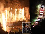 I’m A Celebrity’s Gwrych Castle is lit by flames as campmates make at dramatic arrival