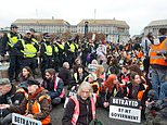 Hundreds of Insulate Britain activists march through London in protest against jail terms
