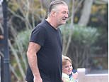Alec Baldwin and Hilaria return to Hamptons park for second day to play soccer with their kids