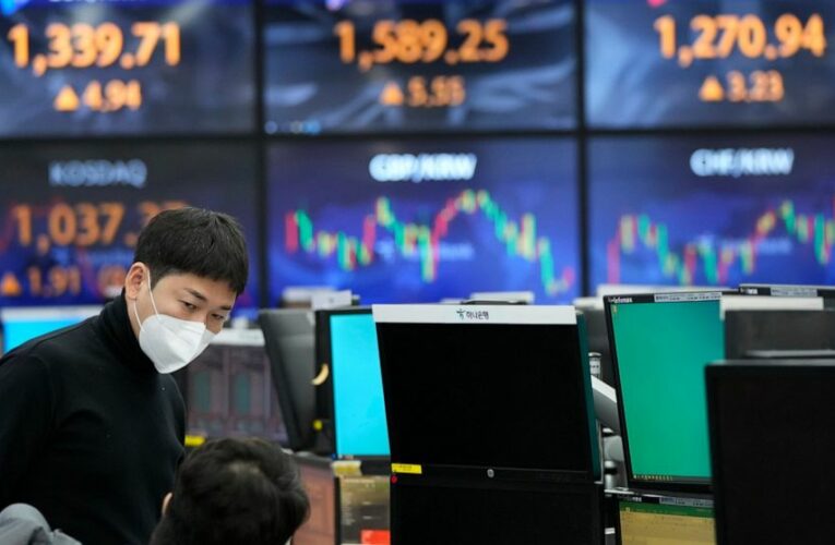 Stocks open lower on Wall Street, pulling back from records