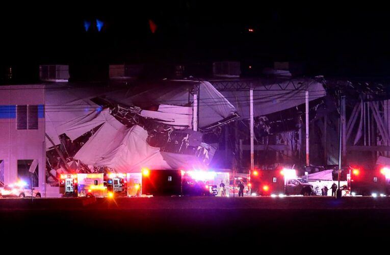 At least 24 tornadoes were reported across five states, with officials in Arkansas saying that two people have died. The potential for more severe weather continues