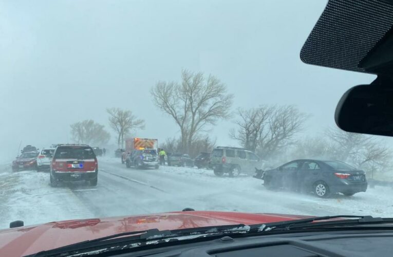 Injuries reported in 20 car pileup during whiteout conditions in Nevada