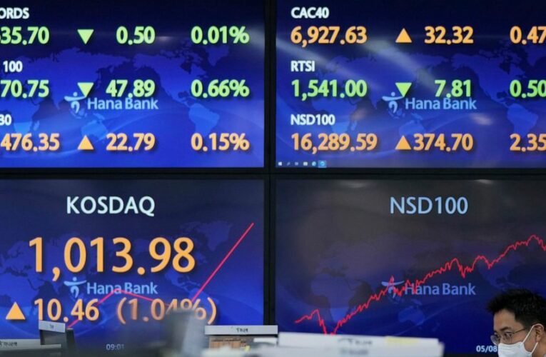 World shares advance after Fed steps up stimulus pullback