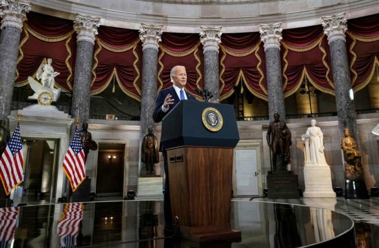Biden pushes bills: ‘Will we choose democracy over autocracy?’
