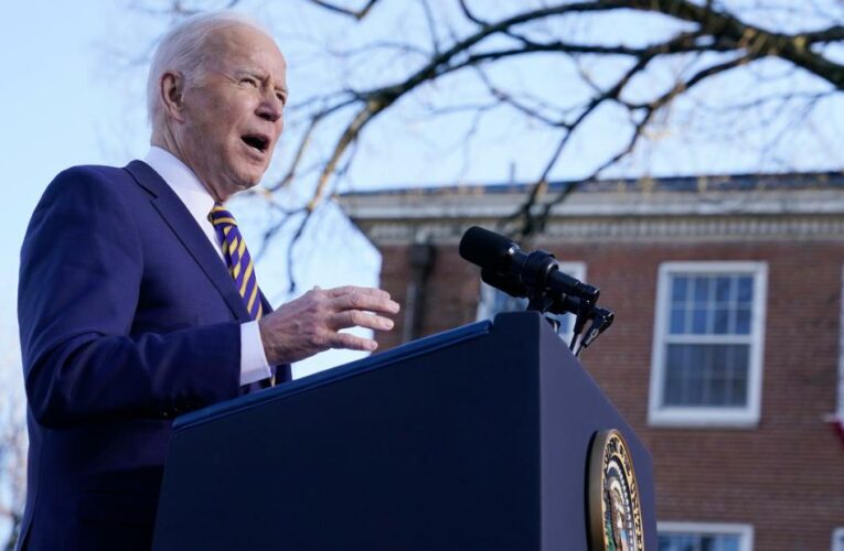 The President slams Republicans who are limiting voting options, saying, ‘To them, too many people voting in a democracy is a problem’