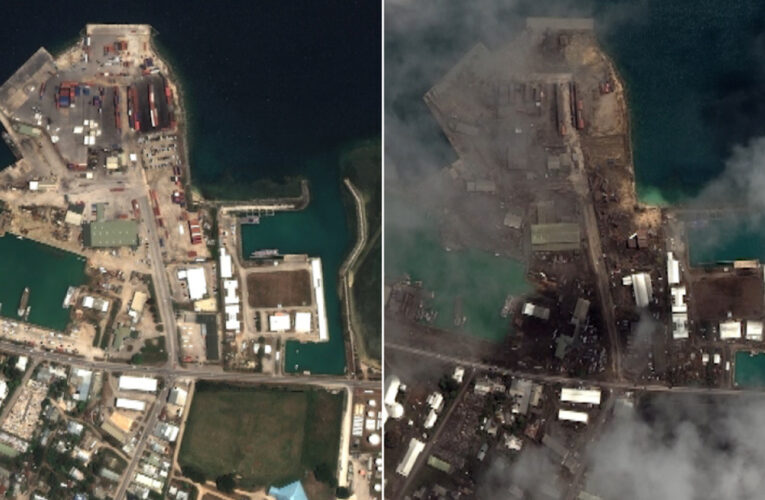 Aid workers warned the true scale of destruction remains unknown, as Tonga’s first deaths from the disaster were confirmed